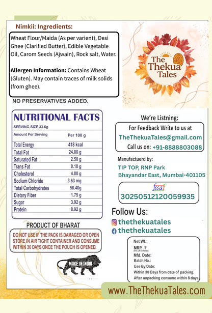 Authentic Nimkii (Namak Para)